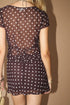 DOT BROWN DARLING MINI SKIRT