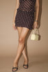 DOT BROWN DARLING MINI SKIRT