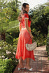 SUNSET MESH MIDI SKIRT