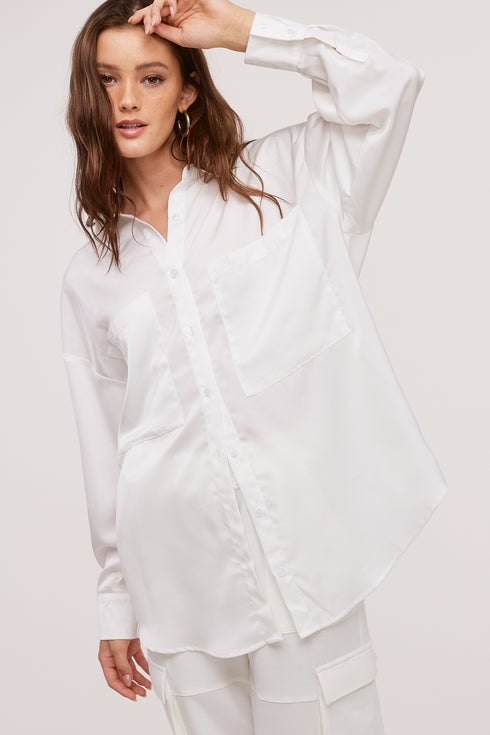 SILK WHITE BLOUSE