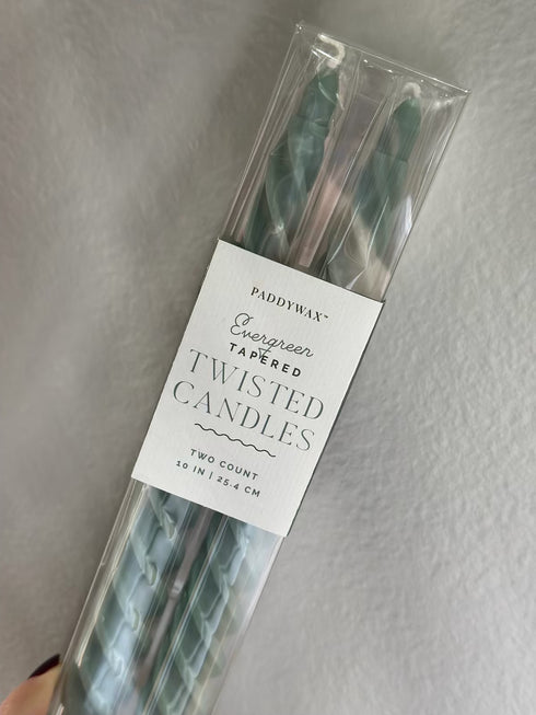 TWISTED CYPRESS CANDLES 2 PER PACK