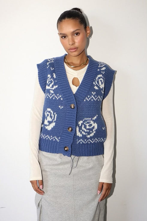 VINTAGE BLUE VEST