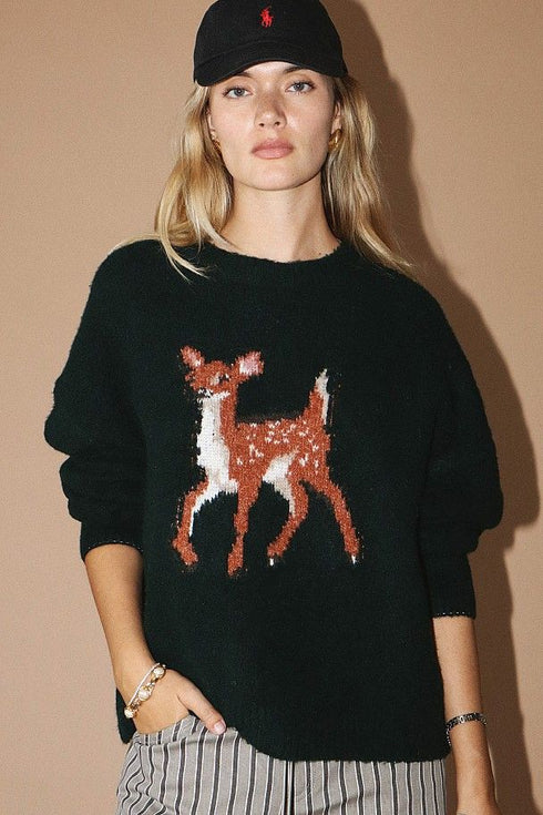WOODLAND CHARM KNIT SWEATER