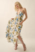 BLUE FLOWER BEACH DRESS