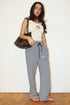 IVORY SADDLE STITCH TANK
