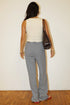 IVORY SADDLE STITCH TANK