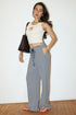 IVORY SADDLE STITCH TANK