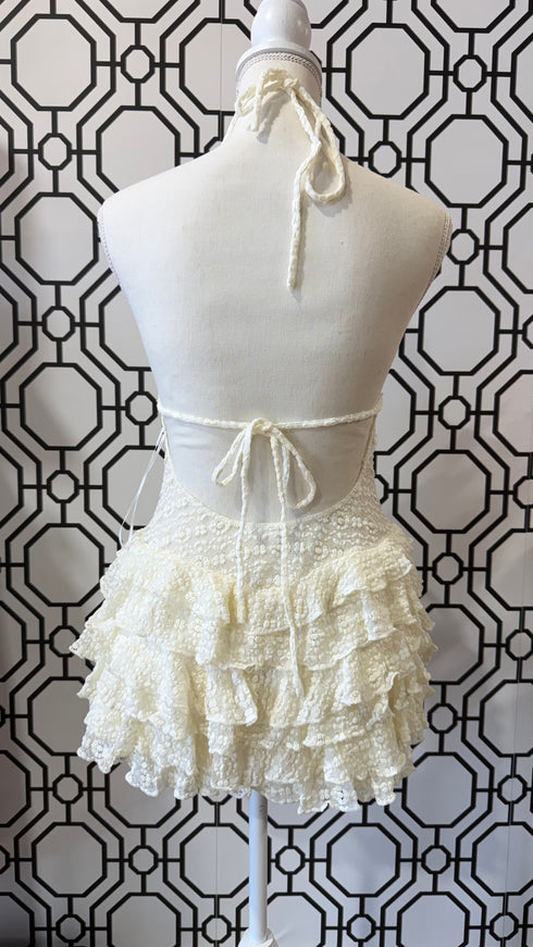 IVORY DREAM RUFFLE ROMPER