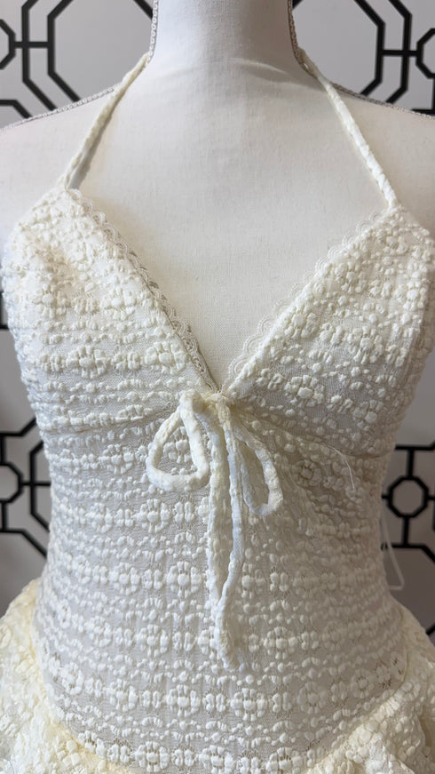 IVORY DREAM RUFFLE ROMPER