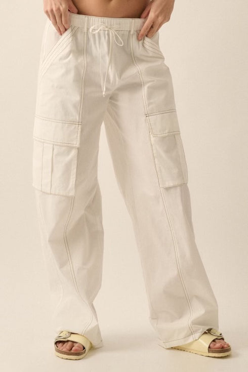 OFF WHITE CARGO PANTS