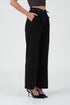 HIGH WAIST WIDE LEG BLACK PANTS