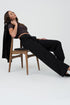 HIGH WAIST WIDE LEG BLACK PANTS