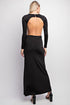BACKLESS MAXI LONG DRESS