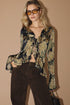 VINTAGE MUSE RUFFLE BLOUSE