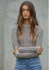 NATURAL NAVY SWEATER TYPE TOP