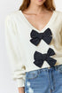 LITTLE MISS BOW SWEATER