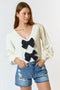 LITTLE MISS BOW SWEATER
