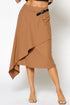 LONG SKIRT FRONT WRAP W/BUCKLE