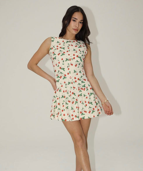 CHERRY BLOSSOM FLARE DRESS