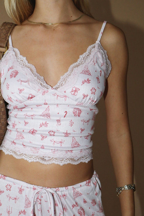 MERRY LACE TRIM CAMI