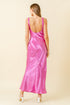MAGENTA BLACKLESS BIAS MAXI DRESS