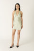 SAGE WHISPER POLKA MINI DRESS