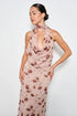 BLUSH BLOOM HALTER MAXI