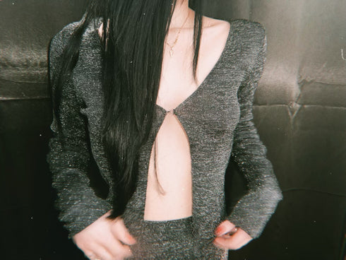 METALLIC BLACK OPEN TOP