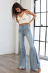 LIGHT FLARE DENIM JEANS
