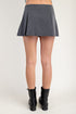 GRAY MINI BOW SIDE SKIRT