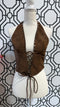 WILD WEST LACE-UP HALTER TOP