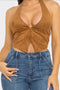 DESERT MUSE STUDDED HALTER TOP