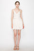 RUCHED BUBBLE HEM WOVEN DRESS