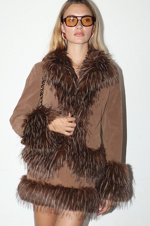 ASPEN LUXE FAUX FUR BLAZER