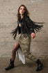 SUEDE FRINGE LEATHER JACKET