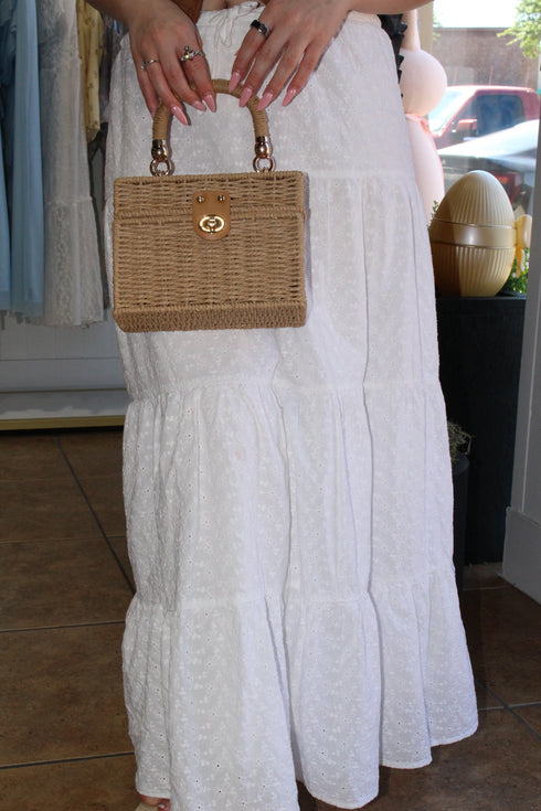 COASTAL CHARM WOVEN HANDBAG