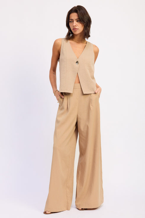 SAND DUNE WIDE-LEG PANTS