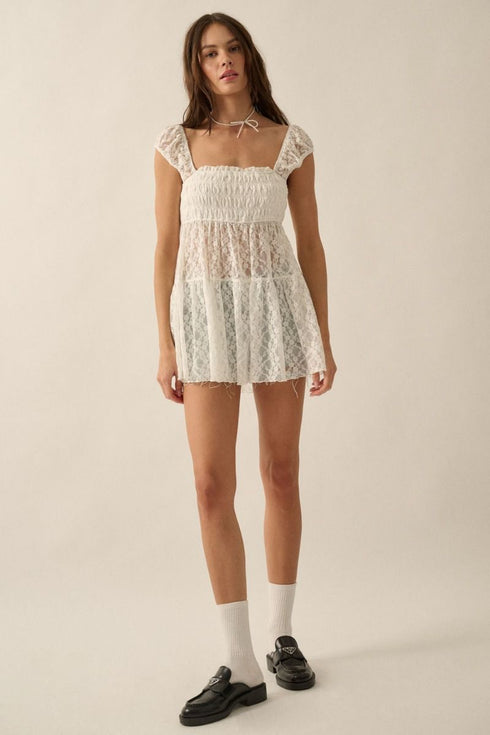 OFF WHITE LACE TOP