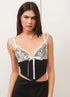 LACE OVERLAY CORSET TOP