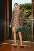 SPARKLY MINI LEOPARD MINI DRESS