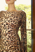 SPARKLY MINI LEOPARD MINI DRESS