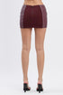 BURGUNDY MINI SKIRT