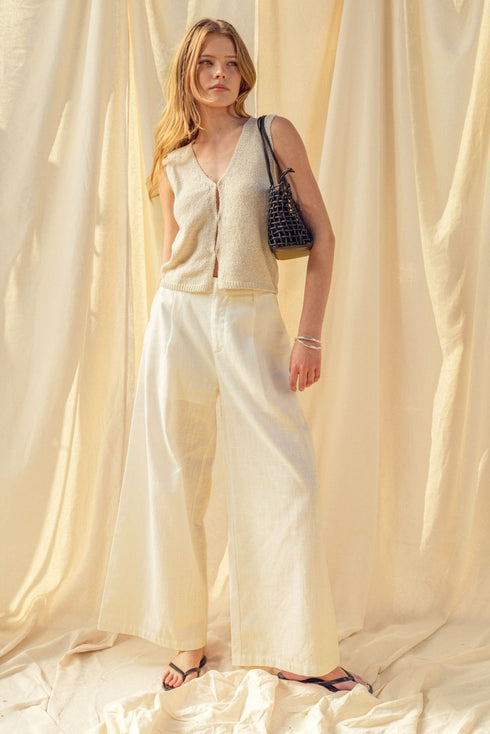 SAND DUNE KNIT VEST TOP