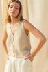SAND DUNE KNIT VEST TOP