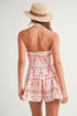 RED FLOWER ROMPER