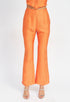 ORANGE HIGH RISE FLARE PANTS