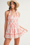 RED FLOWER ROMPER
