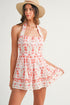 RED FLOWER ROMPER