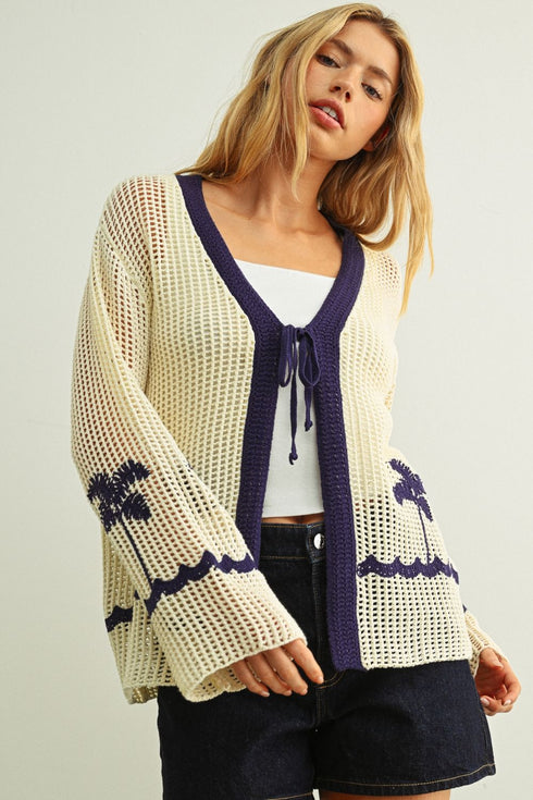 PALM BREEZE CARDIGAN