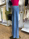 HIGH RISE WIDE LEG DENIM TROUSERS